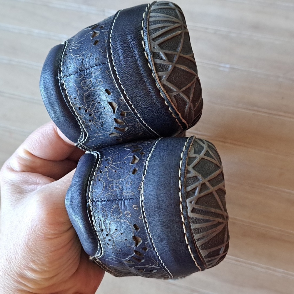 Spring Step L'Artiste Libora Navy Leather Comfort Loafers Slip-On Shoes Size 39 - Picture 5 of 11